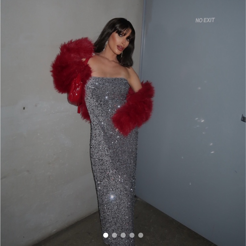By Together Silver Sequin Dress